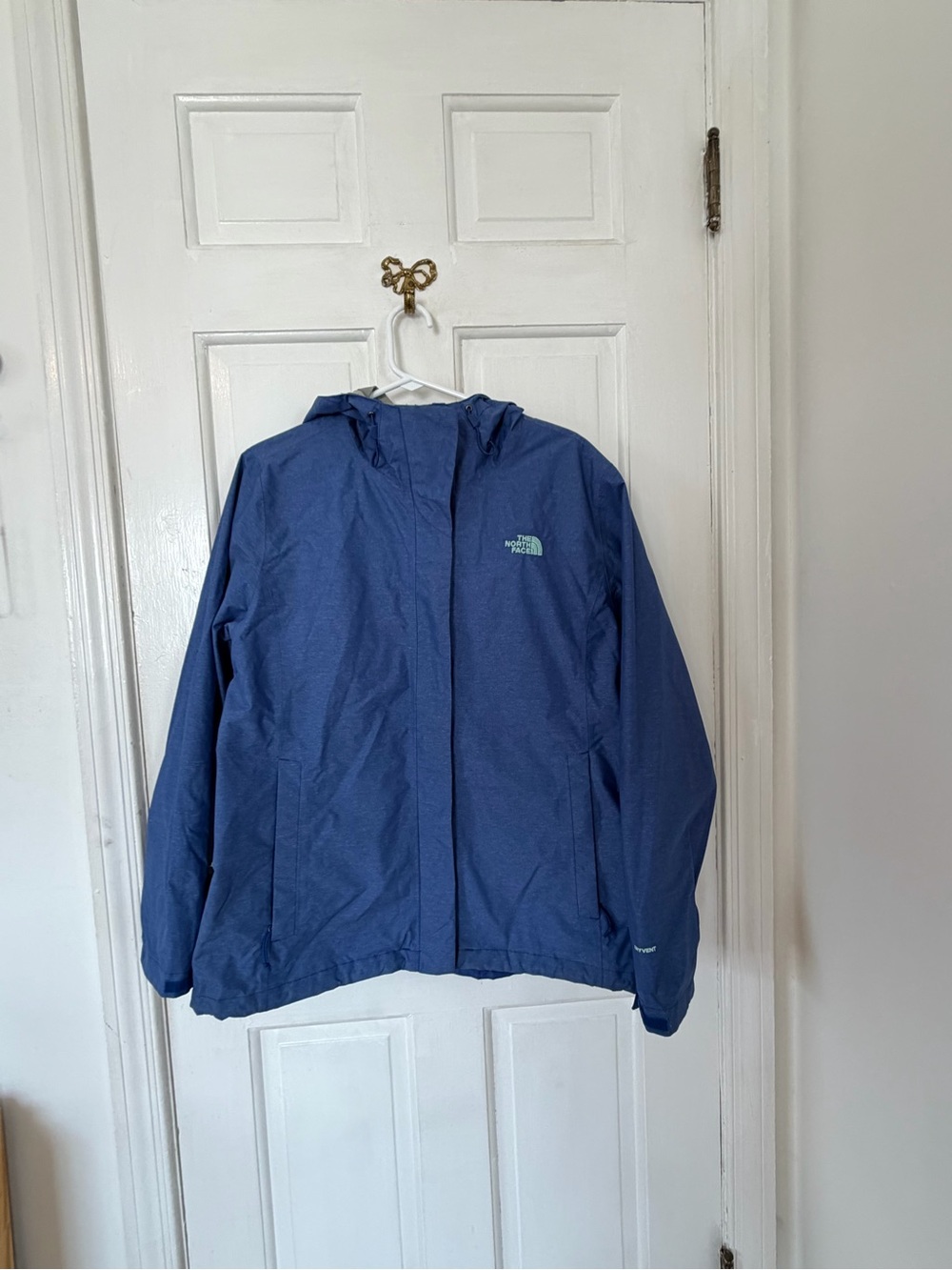 The North Face Blue Waterproof Hooded Jacket